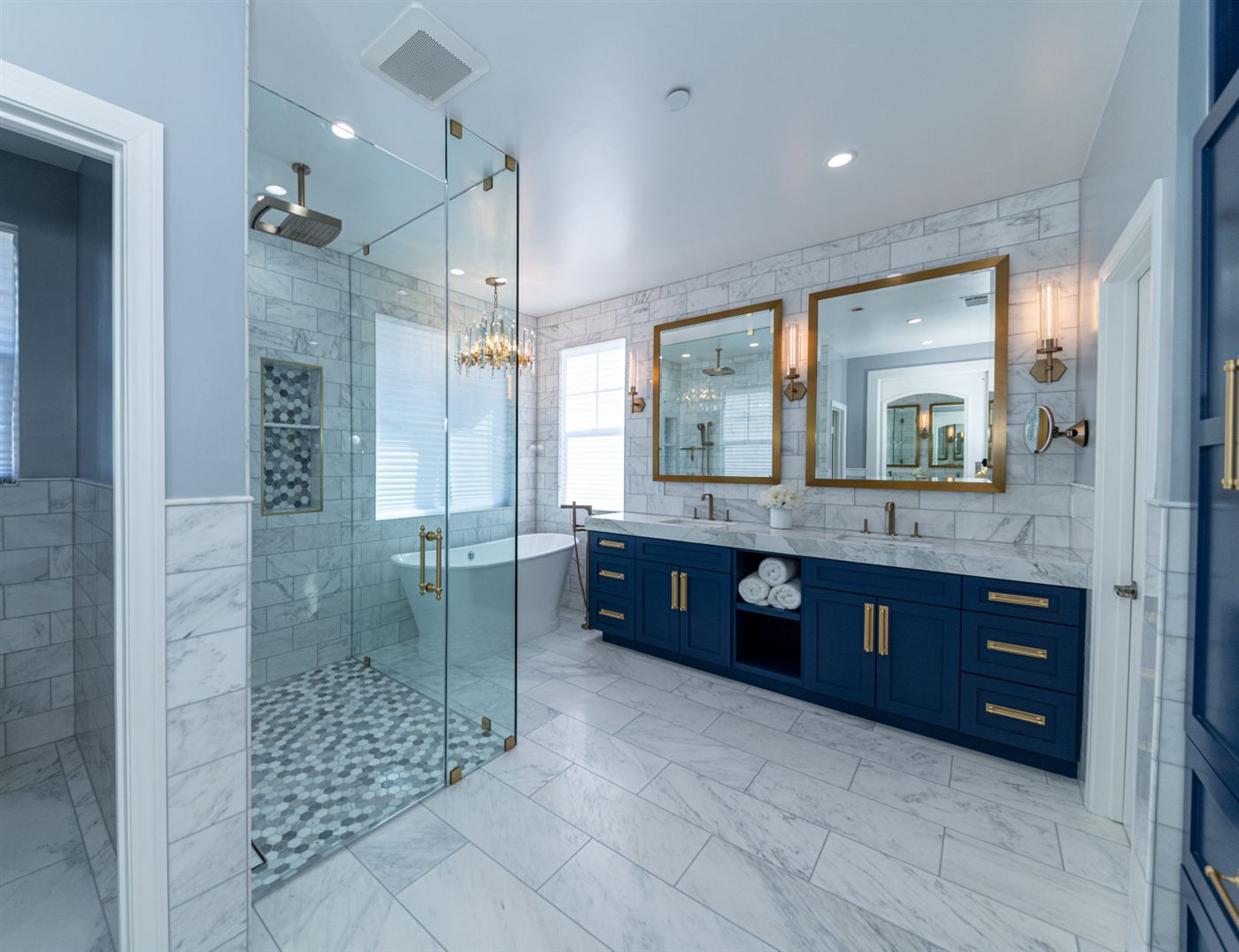 Calabasas master bathroom renovation â€” modern elegance with classic luxury, by ARKO Remodeling